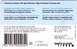 Carte &agrave; puce CP46 - dos