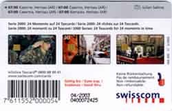 Carte &agrave; puce CP73 - dos