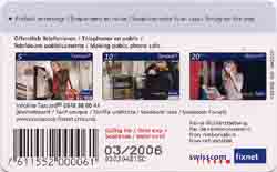 Carte &agrave; puce CP140 - dos