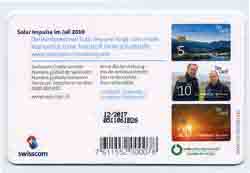 Carte &agrave; puce CP225 - dos